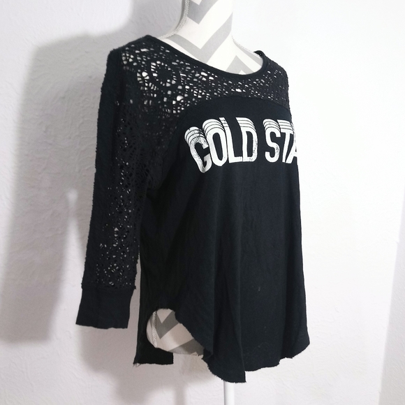 We the Free Long Sleeve Black Top Size S/P - Picture 2 of 7